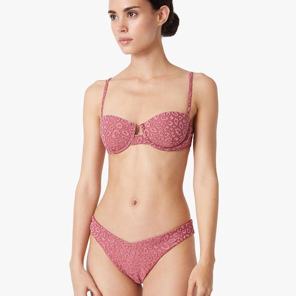 Onia Leopard Print Bikini Set Size M